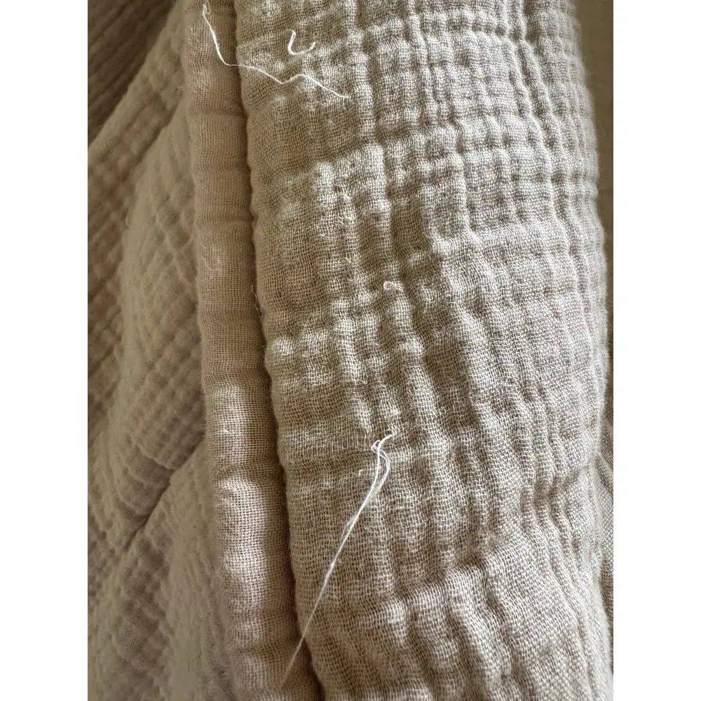 QUINCE Organic Cotton Gauze Dream Quilt F/Q in DUNE